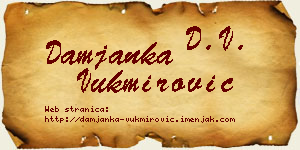 Damjanka Vukmirović vizit kartica